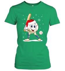 Christmas Baseball Santa Xmas Gift Lover Women's T-Shirt Women's T-Shirt - FordPhuMy