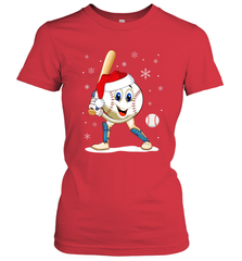 Christmas Baseball Santa Xmas Gift Lover Women's T-Shirt Women's T-Shirt - FordPhuMy