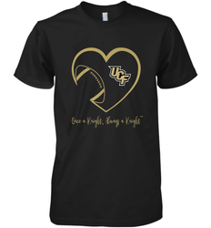 UCF Knights Football Inside Heart  Team  Apparel Men's Premium T-Shirt