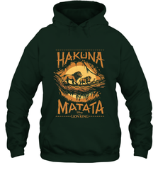 Disney The Lion King Live Action Hakuna Matata Sunset Poster Hooded Sweatshirt Hooded Sweatshirt - FordPhuMy