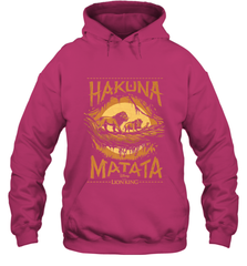 Disney The Lion King Live Action Hakuna Matata Sunset Poster Hooded Sweatshirt Hooded Sweatshirt - FordPhuMy