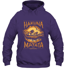 Disney The Lion King Live Action Hakuna Matata Sunset Poster Hooded Sweatshirt Hooded Sweatshirt - FordPhuMy