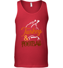 Turkey And Football Thanksgiving Day Football Fan Holiday Men's Tank Top Men's Tank Top - FordPhuMy