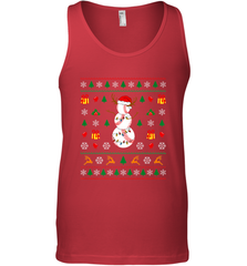 Christmas Baseball Snowman Reindeer In A Santa Hat Pajama Men's Tank Top Men's Tank Top - FordPhuMy