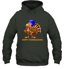 Cool Happy Thanksgiving Football Shirt Gobble Player Turkey Hooded Sweatshirt Hooded Sweatshirt - FordPhuMy