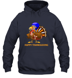 Cool Happy Thanksgiving Football Shirt Gobble Player Turkey Hooded Sweatshirt