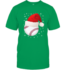 Christmas Stars baseball Ball Santa Hat Funny Sport Xmas Men's T-Shirt Men's T-Shirt - FordPhuMy