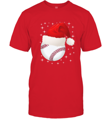 Christmas Stars baseball Ball Santa Hat Funny Sport Xmas Men's T-Shirt Men's T-Shirt - FordPhuMy