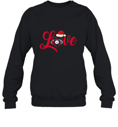 NFL Pittsburgh Steelers Logo Christmas Santa Hat Love Heart Football Team Crewneck Sweatshirt