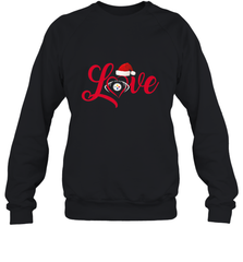 NFL Pittsburgh Steelers Logo Christmas Santa Hat Love Heart Football Team Crewneck Sweatshirt Crewneck Sweatshirt - FordPhuMy