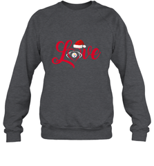 NFL Pittsburgh Steelers Logo Christmas Santa Hat Love Heart Football Team Crewneck Sweatshirt Crewneck Sweatshirt - FordPhuMy