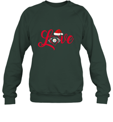 NFL Pittsburgh Steelers Logo Christmas Santa Hat Love Heart Football Team Crewneck Sweatshirt Crewneck Sweatshirt - FordPhuMy