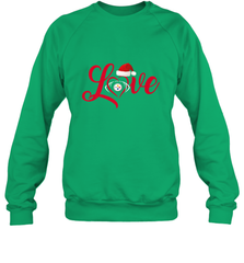 NFL Pittsburgh Steelers Logo Christmas Santa Hat Love Heart Football Team Crewneck Sweatshirt Crewneck Sweatshirt - FordPhuMy