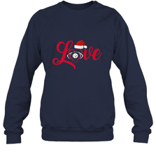 NFL Pittsburgh Steelers Logo Christmas Santa Hat Love Heart Football Team Crewneck Sweatshirt Crewneck Sweatshirt - FordPhuMy