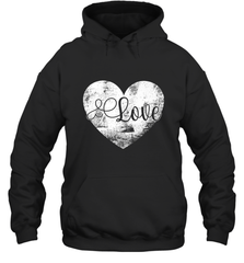 Love Valentines Day Heart Vintage Gift For Men Women Hooded Sweatshirt Hooded Sweatshirt - FordPhuMy
