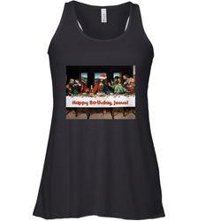 Comics Style Funny Christmas Happy Birthday Jesus Women's Racerback Tank
