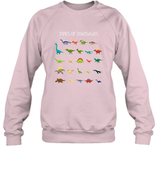 Types Of Dinosaurs Crewneck Sweatshirt Crewneck Sweatshirt - FordPhuMy