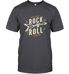 Peace Rock and Roll Love Music Guitar Retro Hippie Men's T-Shirt Men's T-Shirt - FordPhuMy
