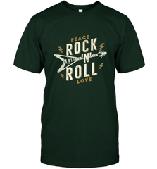Peace Rock and Roll Love Music Guitar Retro Hippie Men's T-Shirt Men's T-Shirt - FordPhuMy