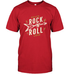 Peace Rock and Roll Love Music Guitar Retro Hippie Men's T-Shirt Men's T-Shirt - FordPhuMy