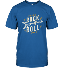 Peace Rock and Roll Love Music Guitar Retro Hippie Men's T-Shirt Men's T-Shirt - FordPhuMy