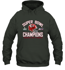 NFL super bowl Kansas City Chiefs Logo Helmet champions Hooded Sweatshirt Hooded Sweatshirt - FordPhuMy