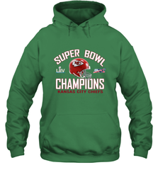 NFL super bowl Kansas City Chiefs Logo Helmet champions Hooded Sweatshirt Hooded Sweatshirt - FordPhuMy