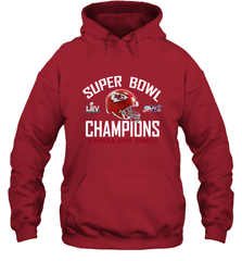 NFL super bowl Kansas City Chiefs Logo Helmet champions Hooded Sweatshirt Hooded Sweatshirt - FordPhuMy