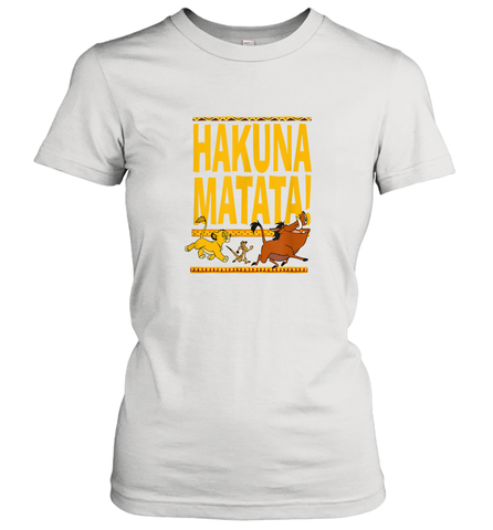 Disney Lion King Classic Hakuna Crew Women Cotton T-Shirt