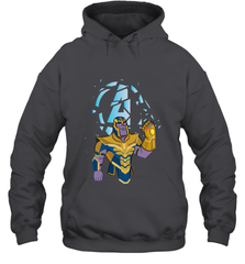 Marvel Avengers Endgame Cartoon Thanos Gauntlet Hooded Sweatshirt Hooded Sweatshirt - FordPhuMy