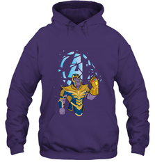 Marvel Avengers Endgame Cartoon Thanos Gauntlet Hooded Sweatshirt Hooded Sweatshirt - FordPhuMy