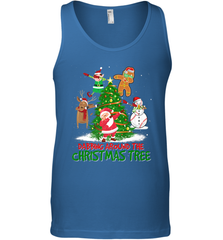 Dabbing Around Christmas Tree Baseball Snowman Santa Men's Tank Top Men's Tank Top - FordPhuMy