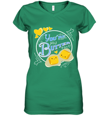 You Are My Butter Half Funny Women's V-Neck T-Shirt Women's V-Neck T-Shirt - FordPhuMy