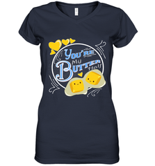 You Are My Butter Half Funny Women's V-Neck T-Shirt Women's V-Neck T-Shirt - FordPhuMy