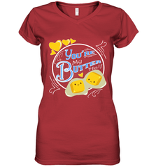 You Are My Butter Half Funny Women's V-Neck T-Shirt Women's V-Neck T-Shirt - FordPhuMy