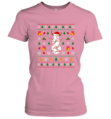 Christmas Baseball Snowman Reindeer In A Santa Hat Pajama Women's T-Shirt Women's T-Shirt - FordPhuMy