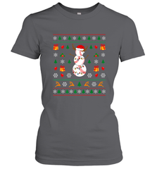 Christmas Baseball Snowman Reindeer In A Santa Hat Pajama Women's T-Shirt Women's T-Shirt - FordPhuMy