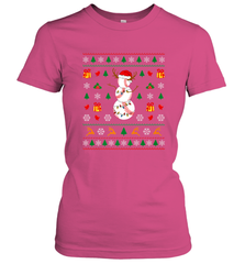 Christmas Baseball Snowman Reindeer In A Santa Hat Pajama Women's T-Shirt Women's T-Shirt - FordPhuMy