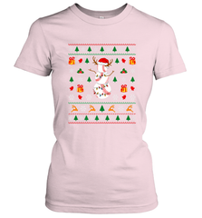 Christmas Baseball Snowman Reindeer In A Santa Hat Pajama Women's T-Shirt Women's T-Shirt - FordPhuMy