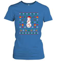 Christmas Baseball Snowman Reindeer In A Santa Hat Pajama Women's T-Shirt Women's T-Shirt - FordPhuMy