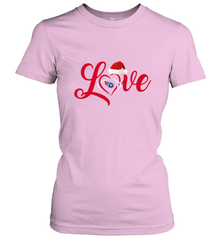 NFL Tennessee Titans Logo Christmas Santa Hat Love Heart Football Team Women's T-Shirt Women's T-Shirt - FordPhuMy