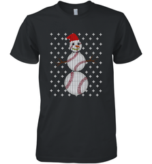 UGLY CHRISTMAS Baseball Snowman Holiday Santa Funny Men Gift Men's Premium T-Shirt Men's Premium T-Shirt - FordPhuMy