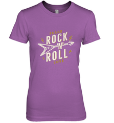 Peace Rock and Roll Love Music Guitar Retro Hippie Women's Premium T-Shirt Women's Premium T-Shirt - FordPhuMy
