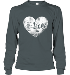 Love Valentines Day Heart Vintage Gift For Men Women Long Sleeve T-Shirt Long Sleeve T-Shirt - FordPhuMy