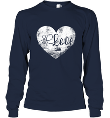 Love Valentines Day Heart Vintage Gift For Men Women Long Sleeve T-Shirt Long Sleeve T-Shirt - FordPhuMy
