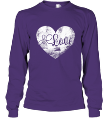 Love Valentines Day Heart Vintage Gift For Men Women Long Sleeve T-Shirt Long Sleeve T-Shirt - FordPhuMy