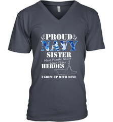 US Military Proud Navy Sister Men or Women Men's V-Neck Men's V-Neck - FordPhuMy