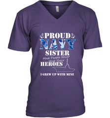 US Military Proud Navy Sister Men or Women Men's V-Neck Men's V-Neck - FordPhuMy