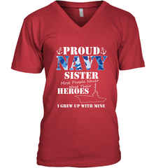 US Military Proud Navy Sister Men or Women Men's V-Neck Men's V-Neck - FordPhuMy