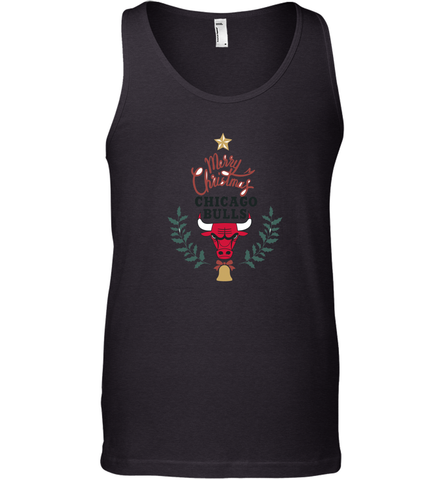 NBA Chicago Bulls Logo merry Christmas gilf Men's Tank Top Men's Tank Top / Black / XS Men's Tank Top - FordPhuMy
